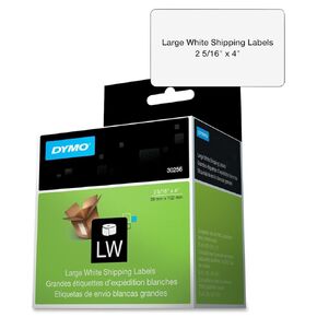 Shipping Label Roll, Black on White