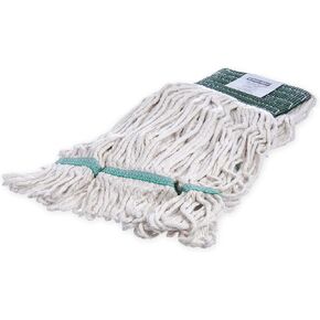 رأس ممسحة قطنية من سبارتا 369513B14 FLO-PAC، ذات نهاية دائرية، 5 بوصة مرمزة بالألوان باللون الأصفر للتنظيف المنظم، صغير - طول 76.2 سم، أزرق مع شريط أصفر in Kuwait