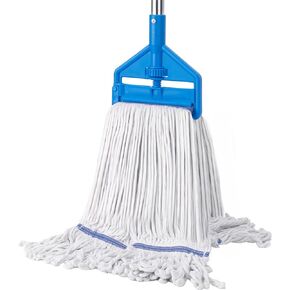 KeFanta Commercial Mop 60 inch Heavy Duty Industrial Wet Mops with Long Handle,Looped-End String Cotton Mop for Home, Kitchen,Garage,Office and Concrete/Tile Floor Cleaning