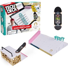 Tech Deck, Aurelien Giraud’s Olympic Games Paris 2024 Ramp Customizable X-Connect Park Creator Playset & Exclusive Fingerboard, Kids Toy for Ages 6+