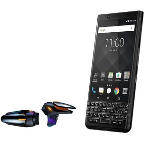 BoxWave Gaming Gear Compatible with BlackBerry Keyone - Touchscreen QuickTrigger Auto, Trigger Buttons Autofire Gaming Mobile FPS - Jet Black