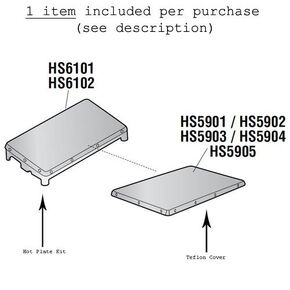 International HS5901 6" x 15" Nonstick Cover for Wrapper