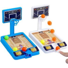 2 Pack Basketball Game Toys, Tabletop Basketball Shooting Game for Kids and Adults, Desk Games for Office for Adult to Reduce Stress, Basketball Party Favors Classroom Prizes for Boys Girls