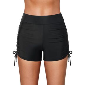 Holipick Women's Plus Size Swim Shorts High Waisted Bathing Suit Bottoms Sporty Tummy Control Swimsuit Shorts