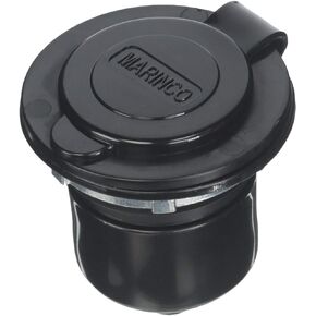 Marinco 150BBI-TM Bass Boat Inlet, 15A 125V, Rear Mount, black