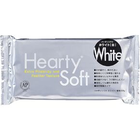 Padico Hearty Soft Clay, White, Lightweight Air Dry Clay 180g (6.3 oz) | Fine & Flexible Texture Perfect for Flowers, Sweets & Deco, Miniature Food