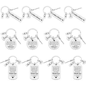 Xiahuyu 12 Pcs Dentist Gifts Dentist Keychain Dental Hygienist Gift Dental Assistant Gift Dental Staff Appreciation Gifts Dental Coworker Gift Christmas Birthday Thank You Gifts for Dentist