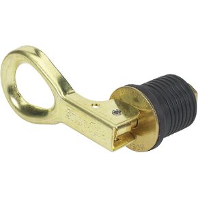 Moeller Marine Products Snap-Tite Boat Bailer Plug (1-Inch, Brass)