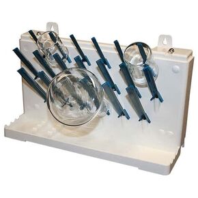 f18933-0011 Drying Rack, Benchtop/Wall-Mount, Single-Sided 1 Tier