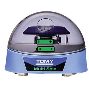 Tomy Multi Spin Cordless, Battery-Powered / Battery-Operated Mini Centrifuge (Also Includes AC Adapter), Made in Japan