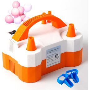 Electric Balloon Pump Balloon Pump Electric Portable Dual Nozzle Air Balloon Pump 110V 600W Balloon Inflator for Party Decorations Wedding Birthday Graduation