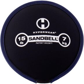 HYPERWEAR SandBell Sandbag Workout Bag Pre-Filled with Clean USA Sand, Soft Weights Workout Sandbag, Fitness Sand Bag, Exercise Sandbag, Rucking Weights (Sizes from 2lb -50lb)