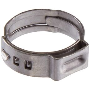 Oetiker 16700020 Stepless Ear Clamp, One Ear, 7 mm Band Width, Clamp ID Range 15.3 mm (Closed) - 18.5 mm (Open) (Pack of 50)