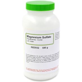 بلورات كبريتات المغنيسيوم المبتكرة في العلوم، 7 هيدرات، 500 جرام - درجة المختبر - ممتازة لخلط محاليل المغنيسيوم - المجموعة الكيميائية المنسقة in Kuwait