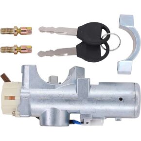 MOTOKU Ignition Switch Lock Cylinder Steering Column w/Key for Nissan Maxima 1999-2002 Pathfinder 1999-2004 Sentra 2000-2006
