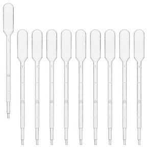 stonylab Pipette Droppers 5 ml, Graduated Plastic Transfer Pipettes for Essential Oils, Clear and Dis (5 ml, 100 Packs)