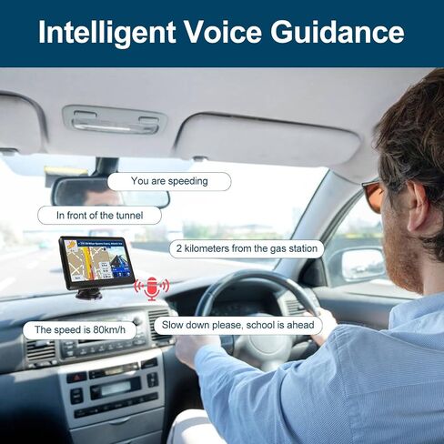 نظام تحديد المواقع العالمي (GPS) لشاحنة السيارة RV، نظام تحديد المواقع العالمي (GPS) بشاشة 7 بوصة، خرائط 2024 (تحديثات مجانية مدى الحياة)، برامج تشغيل GPS التجارية للشاحنة، نظام ملاحة GPS لسائقي الشاحنات، توجيه مخصص للشاحنات in Kuwait