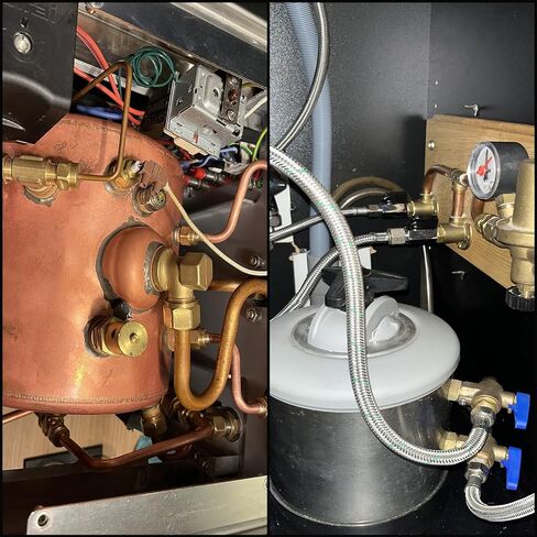 MuHize 5/8 بوصة OD حلقات أكمام ضاغطة - 50 حزمة من الحلقات النحاسية ذات الأكمام المضغوطة مجموعة متنوعة لأنابيب الهواء وزيت الماء in Kuwait