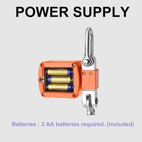 ميزان معلق رقمي 1100 رطل/500 كجم مقياس رافعة رقمي مقياس رافعة صناعي عالي التحمل للأمتعة والمزرعة والغزلان والماشية والمصنع والبناء والصيد معتمد من CE in Kuwait