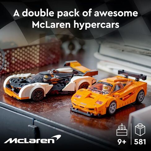 LEGO Speed ​​Champions McLaren Solus GT & McLaren F1 LM 76918، تتميز بلعبتين مميزتين لسيارات السباق، مجموعة بناء نماذج Hypercar، مجموعة 2023 القابلة للتجميع، هدية رائعة للأطفال للأولاد والبنات من سن 9 سنوات فما فوق in Saudi Arabia