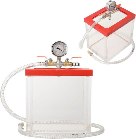 2 Gallon Clear Vacuum Chamber, Acrylic Vacuum Chamber, Perfect for Stabilizing Wood, Degassing Silicones, Epoxies in Saudi Arabia