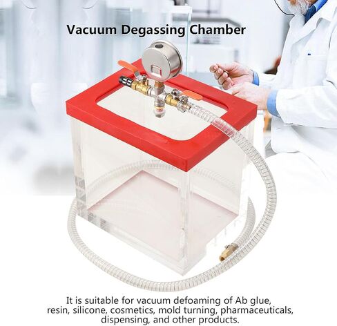 2 Gallon Clear Vacuum Chamber, Acrylic Vacuum Chamber, Perfect for Stabilizing Wood, Degassing Silicones, Epoxies in Saudi Arabia
