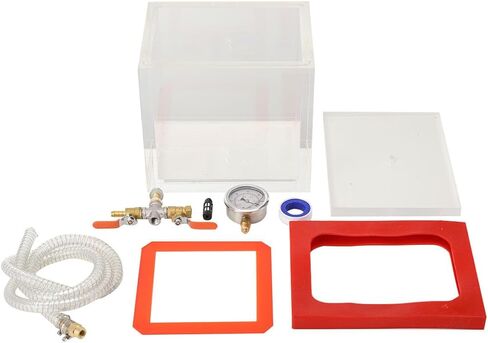 2 Gallon Clear Vacuum Chamber, Acrylic Vacuum Chamber, Perfect for Stabilizing Wood, Degassing Silicones, Epoxies in Saudi Arabia