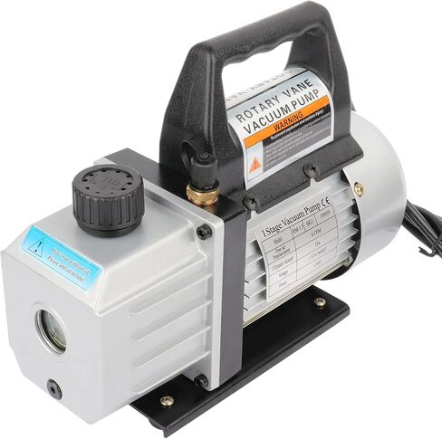 110 فولت 4 CFM 1/3HP مضخة تفريغ دوارة دوارة لإصلاح السيارات A/C HVAC R410a R134 مع زجاجة زيت in Kuwait