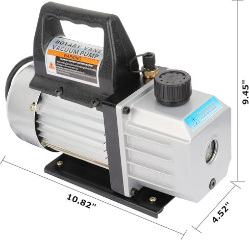 110 فولت 4 CFM 1/3HP مضخة تفريغ دوارة دوارة لإصلاح السيارات A/C HVAC R410a R134 مع زجاجة زيت in Kuwait