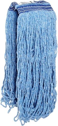 Rubbermaid Commercial Products Universal Headband Blend Mop, Blue, Looped Ends to Reduce Fraying, Heavy Duty Industrial Wet Mop For Floor Cleaning Office/School/Stadium/Lobby/Restaurant in Kuwait