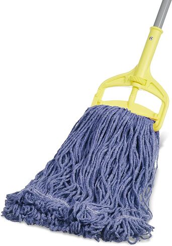 AmazonBasics Loop-End Synthetic Mop Head, 1.25-Inch Headband, Large, Blue - 6-Pack in Saudi Arabia