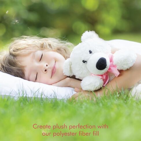 Fairfield Silky Poly-Fil, Premium Polyester Fiber Fill, Soft Pillow Stuffing for Peaceful Sleep, Stuffing for Stuffed Animals and Toys, 24-Ounce Bag in Saudi Arabia