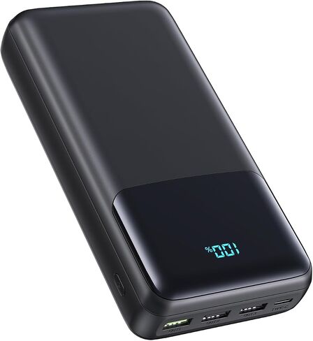 شاحن محمول باور بانك 50000 مللي أمبير، USB-C PD 30 وات وQC 4.0 حزمة بطارية خارجية للشحن السريع مع 4 مخارج ومدخلين، شاحن هاتف بشاشة رقمية لهاتف iPhone 15/14/13/12/11، Samsung، Android in Saudi Arabia