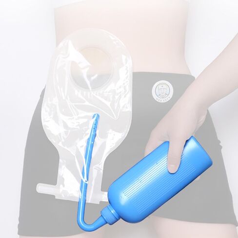 زجاجة غسيل كيس فغر القولون لأداة تنظيف كيس فغر القولون، السعة: 350 مل، قابلة لإعادة الاستخدام in Kuwait