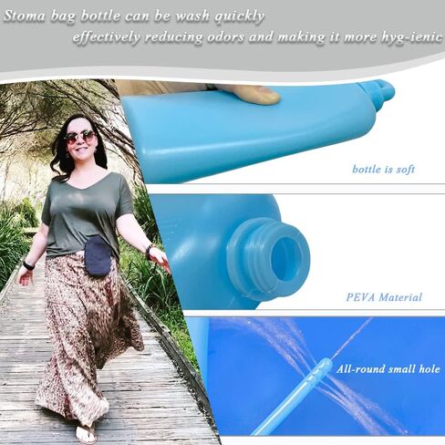 زجاجة غسيل كيس فغر القولون لأداة تنظيف كيس فغر القولون، السعة: 350 مل، قابلة لإعادة الاستخدام in Kuwait