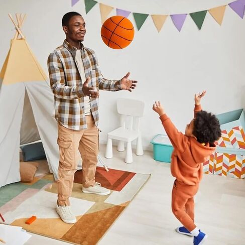 Silent Basketball,Silent Basketball Dribbling Indoor, 2024 Upgrade Quiet Foam Basketball Indoor Training Ball,Foam Basketball Indoor Training Quiet Ball Feel No Noise Basketball Gift in Kuwait