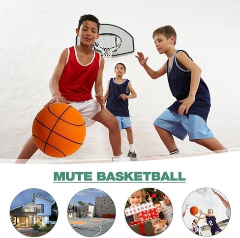 Silent Basketball,Silent Basketball Dribbling Indoor, 2024 Upgrade Quiet Foam Basketball Indoor Training Ball,Foam Basketball Indoor Training Quiet Ball Feel No Noise Basketball Gift in Kuwait