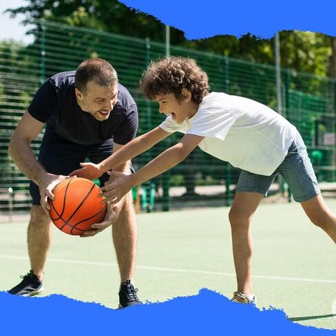 Hungdao 10 Pcs 29.5 Inch Rubber Basketballs Official Size 7 Basketball Training Basket Ball Street Outdoor Bulk Basketball Sport Basketball with Pump Needle Bag for Youth Adult Basketball Games Match in Saudi Arabia