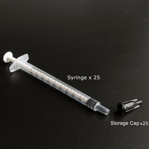 BSTEAN 1ml 1cc Syringe with Luer Slip Tip, No Needle, Non-Sterile (Pack of 50) in Kuwait