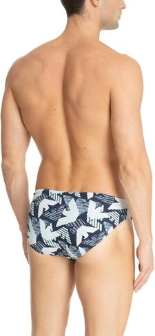 Emporio Armani Men's Standard Eagle Macro Logo Swim Low Brief in Saudi Arabia