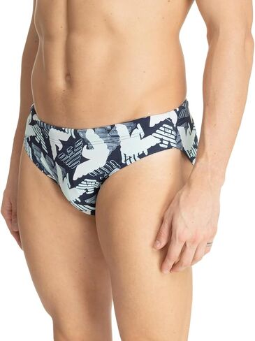 Emporio Armani Men's Standard Eagle Macro Logo Swim Low Brief in Saudi Arabia
