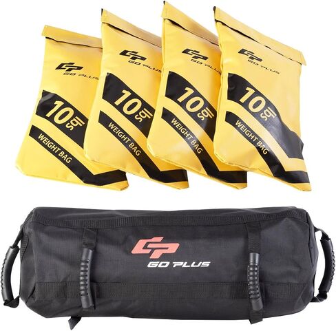 Goplus Workout Fitness Sandbag w/Filler Bag, 10 to 40 LBS/ 10 to 60LBS Adjustable Heavy Military Tactical Training Weight Bags for Home Gym Exeicise Crossfit in Saudi Arabia
