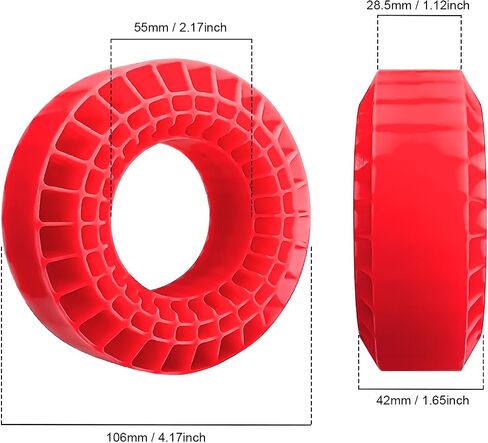 Silicone Rubber Insert Foam Fit - 1.9" Wheel Tires 118-122mm Foam Fit for 1/10 RC Crawler(Color: Blue) in Saudi Arabia