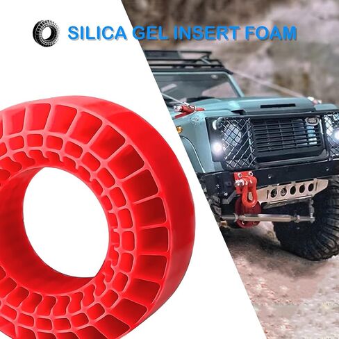 Silicone Rubber Insert Foam Fit - 1.9" Wheel Tires 118-122mm Foam Fit for 1/10 RC Crawler(Color: Blue) in Saudi Arabia
