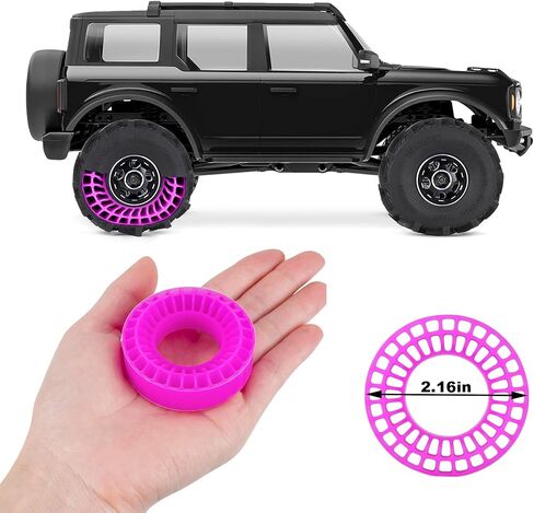 1.0 tire inserts, silicone inserts 1.0 Silicone Rubber Tire Inserts for RC TRX4M SCX24 Fcx24 Ax24 1/18 1/24 RC Crawler Wheels Tire Foam Fill Kit for OD 58-63mm (Red) in Saudi Arabia