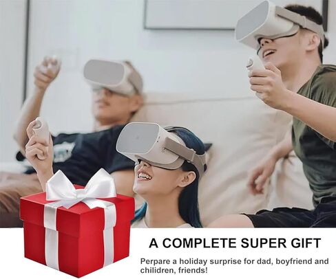 غطاء مقابض وحدة التحكم ALLC لملحقات Meta Quest 3، 2 عبوة من غطاء مقبض وحدة التحكم من السيليكون القابل للتعديل، VR Quest 3 ملحقات وحدات التحكم باللمس، أغطية حماية، هدايا للرجال والأب in Kuwait