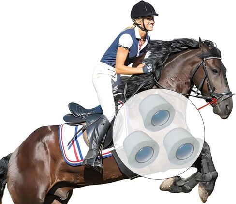 3 Rolls Horse Bit Wrap Tape Bit Protector Bit Guard Tape for Horses Bit Care Wrap for Equines Equestrian Bit Tape Bit Shielding Tape Equine Bit Wrap（White in Kuwait