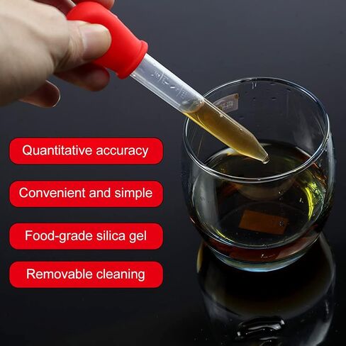 Liquid Droppers, 8pcs 5ml Liquid Droppers with Cleaning Brush Liquid Dropper Silicone Accurate for Kids (Size:8pcs) in Saudi Arabia