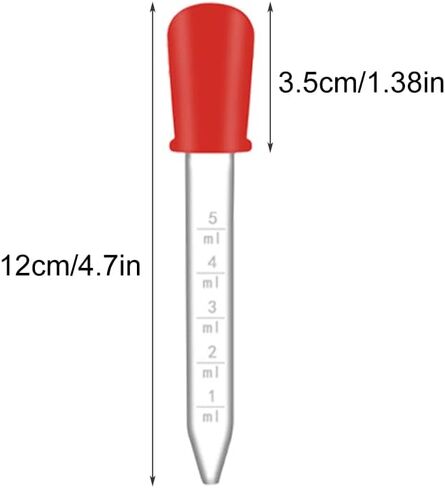 قطارات سائلة، 8 قطع 5 مل قطارات سائلة مع فرشاة تنظيف قطارة سائلة من السيليكون دقيقة للأطفال (الحجم: 8 قطع) in Kuwait