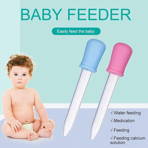 Liquid Droppers, 8pcs 5ml Liquid Droppers with Cleaning Brush Liquid Dropper Silicone Accurate for Kids (Size:8pcs) in Saudi Arabia